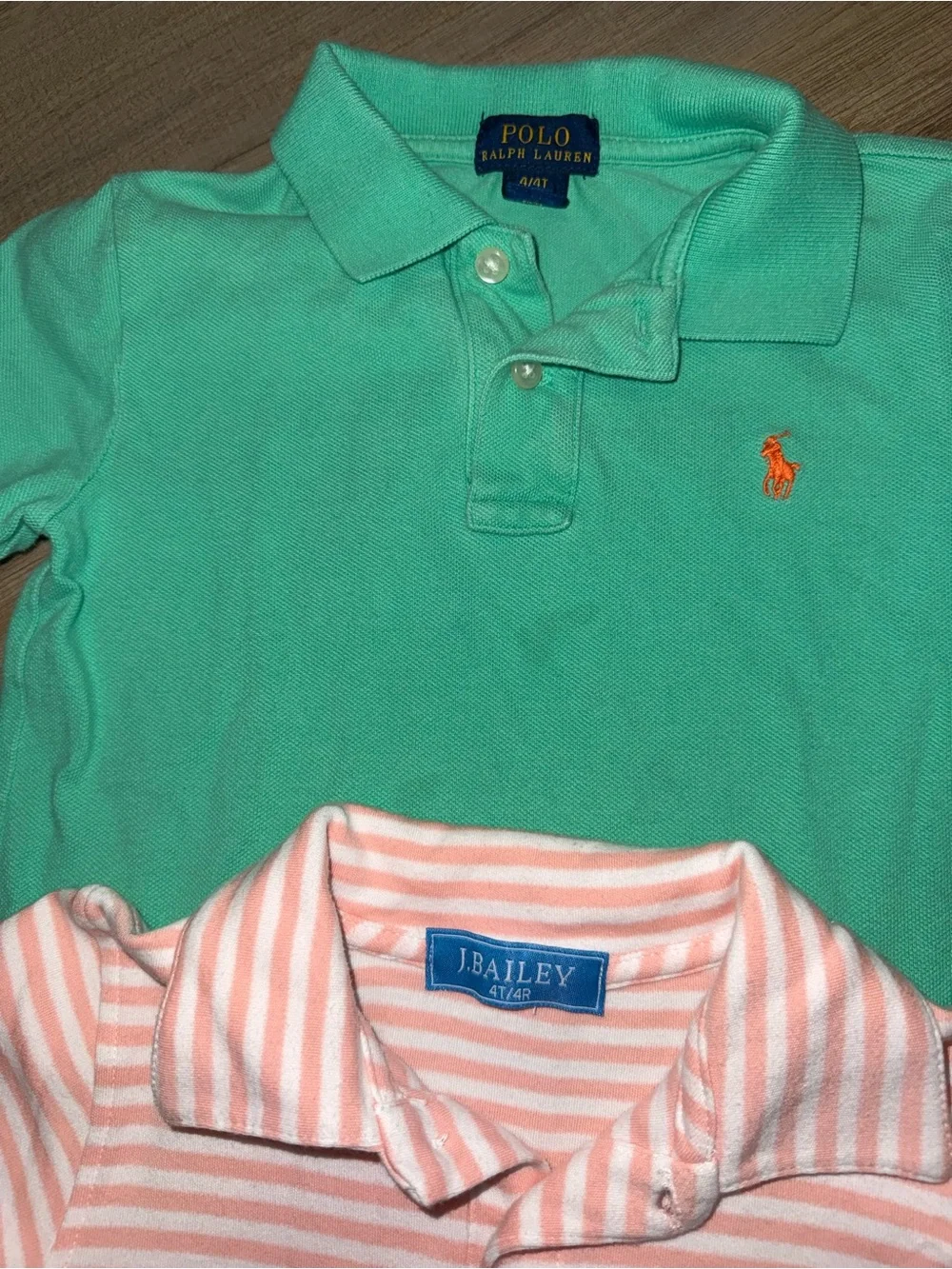 Ralph Lauren Mint Green Polo and J. Bailey Stripe polo